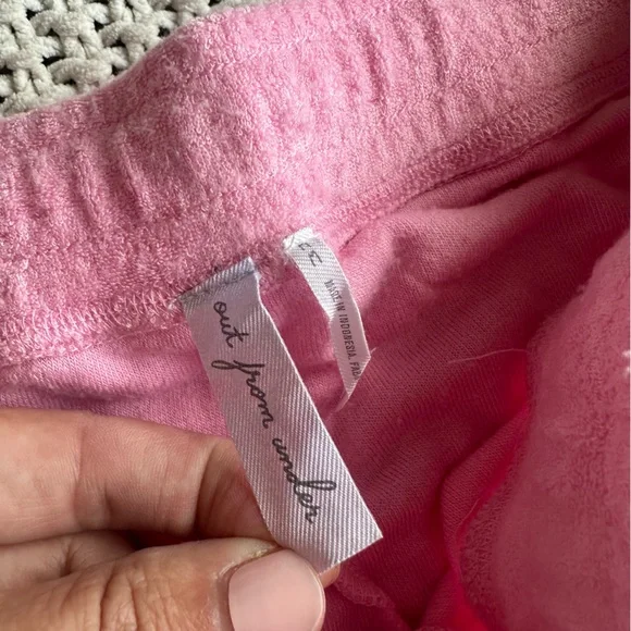 Out from Under by Urban Outfitters Y2K Barbie Pink Velour Cargo Lounge Pants M - Picture 5 of 5